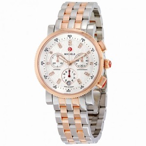 Michele Sport Sail Chronograph Silver Dial Ladies Watch MWW01N000001