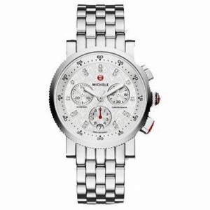 Michele Sport Sail Chronograph Silver Dial Ladies Watch MWW01N000003