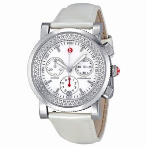 Michele Sport Sail White Enamel Dial Chronograph Ladies Watch MWW01C000006