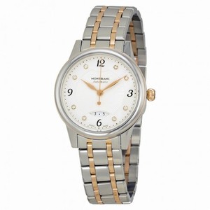 MontBlanc Boheme Automatic White Dial Stainless Steel and 18kt Rose Gold Ladies Watch 111058