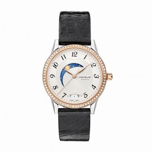 Montblanc Boheme Day and Night Silvery White Dial Diamond Ladies Watch 112499