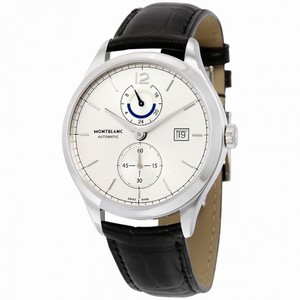 Montblanc Heritage Chronometrie Dual Time Silver Dial Automatic Men's Watch 112540