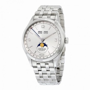 Montblanc Heritage Chronometrie Quantieme Complet Automatic Silver Dial Stainless Steel Men's Watch 112647