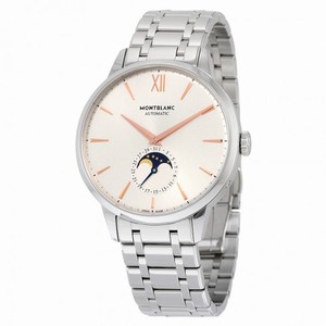 Montblanc Heritage Spirit Moonphase Automatic Silver Dial Stainless Steel Men's Watch 111621