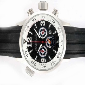 Montblanc Sport Chronograph 08466 Black Dial Quartz Chronograph Stainless Steel Bezel Watch