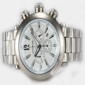 Montblanc Sport Chronograph 08466 White Dial Stainless Steel Case 47mm Watch