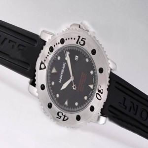 Montblanc Sport Chronograph 35777 Black Dial 38mm Stainless Steel Case Watch