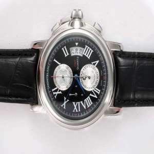 Montblanc Star Automatic 09632 Stainless Steel Bezel Black Dial Watch