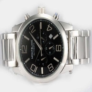 Montblanc Star Automatic 35871 Mens Round White Stainless Steel Strap Watch
