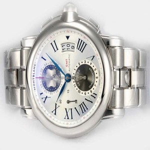 Montblanc Star Chrono GMT 09632 White Dial Round Automatic Watch