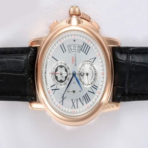 Montblanc Star Chrono GMT 101638 White Dial Quartz Chronograph 43mm Watch