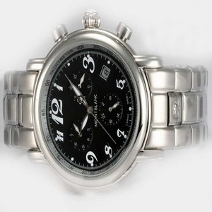 Montblanc Star Chronograph 03282 Automatic 40mm Black Dial Watch