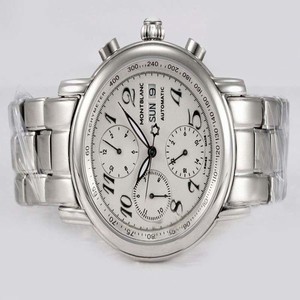 Montblanc Star Chronograph 05222 40mm Stainless Steel Case White Dial Watch