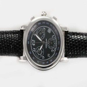 Montblanc Star Chronograph 07253 Midsize Titanium Case 33mm Watch
