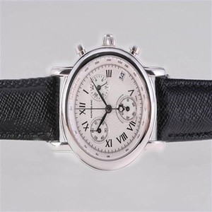 Montblanc Star Chronograph 36038 Stainless Steel Bezel White Dial Watch