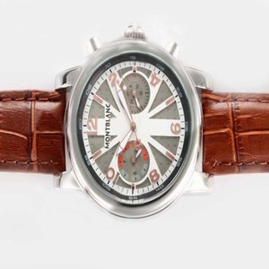 Montblanc Star Chronograph 9168 Round Grey Dial Automatic Chronograph Watch