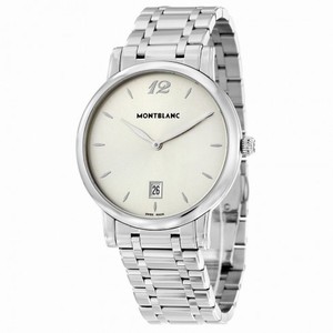 Montblanc Star Classique Silver Dial Stainless Steel Men's Watch 108768