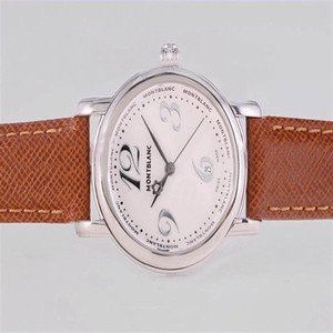 Montblanc Star Quartz 36069 Pink Dial Stainless Steel Case Stainless Steel Bezel Watch