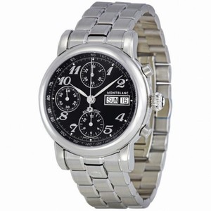 Montblanc Star XL Black Dial Chronograph Automatic Men's Watch 18966