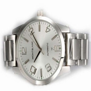 Montblanc Timewalker 09675 Round Midsize Stainless Steel Case Watch