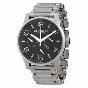 MontBlanc Timewalker Automatic Black Dial Stainless Steel Men's Watch 103095