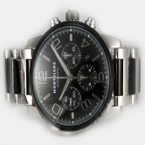 Montblanc Timewalker Chronograph 09668 Black Dial PVD Bezel Automatic Watch