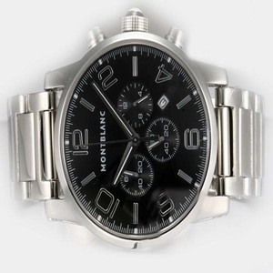 Montblanc Timewalker Chronograph 09668 Mens Silver Stainless Steel Strap Watch