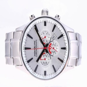 Montblanc Timewalker Chronograph 09669 Quartz Chronograph Round White Dial Watch