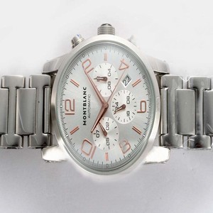 Montblanc Timewalker Chronograph 09671 White Dial Round Automatic Watch