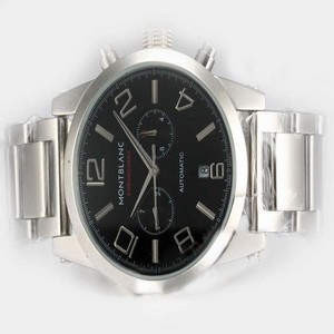 Montblanc Timewalker Chronograph 36972 43mm Mens Stainless Steel Case Watch