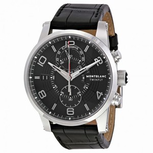 Montblanc Timewalker Chronograph Black Dial Men's Watch 105077