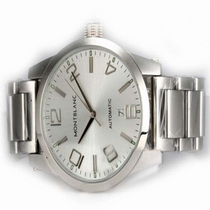 Montblanc Timewalker Large 09673 Mens Stainless Steel Bezel Automatic Watch