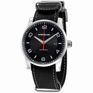 Montblanc Timewalker Urban Speed UTC E-Strap Black Dial Automatic Men's Watch 113850