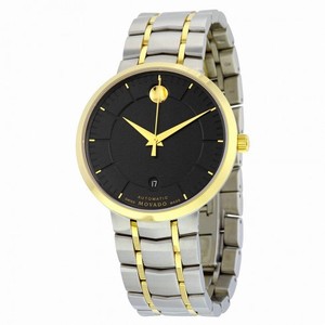Movado 1881 Black Dial Two-tone Stainless Steel Men's Watch 0606916