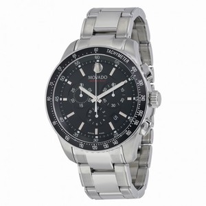 Movado 800 Black Dial Performance Steel Chronograph Men's Watch 2600094
