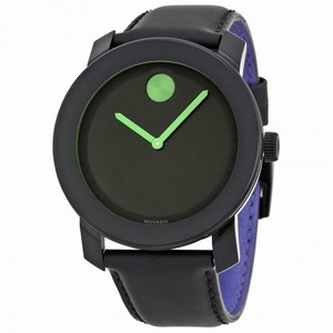 Movado Bold 42 mm Black and Green Unisex Watch 3600185