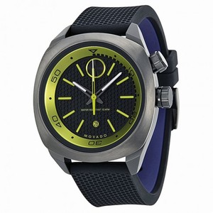 Movado Bold Black Dial Black Silicone Men's Watch 3600211