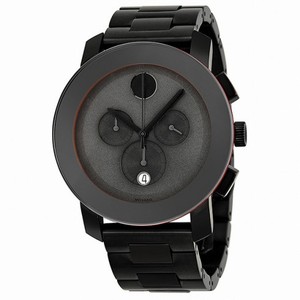 Movado Bold Chronograph Grey Dial Gunmetal-Plated Stainless Steel Men's Watch 3600142
