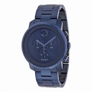 Movado Bold Dark Navy Dial Blue Ion-plated Men's Watch 3600279