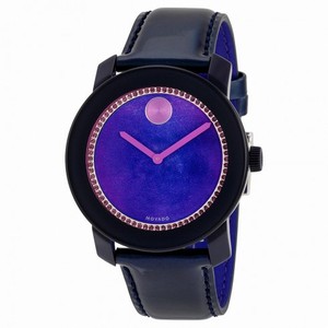 Movado Bold Purple Watercolor Dial Ladies Watch 3600268