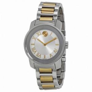 Movado Bold Quartz Silver Dial Two-tone Ladies Watch 3600245