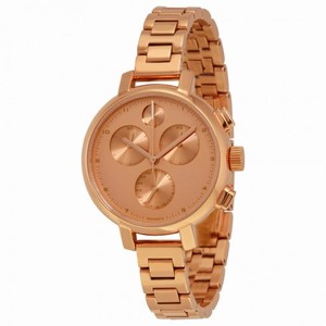 Movado Bold Rose Gold IP Stainless Steel Chronograph Ladies Watch 3600240