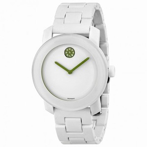 Movado Bold White Dial White Steel and Resin Bracelet Unisex Watch 3600159
