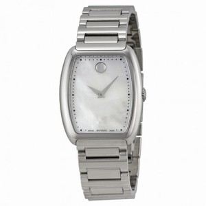 Movado Concerto White Mother of Pearl Stainless Steel Ladies Watch 0606547