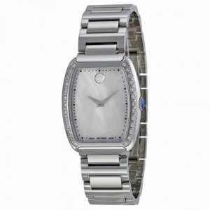 Movado Concerto White Mother of Pearl Stainless Steel Ladies Watch 0606548