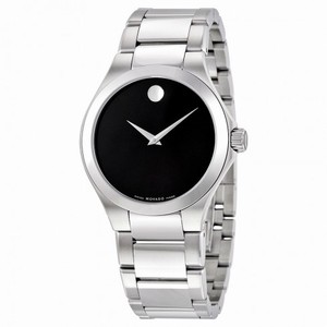 Movado Defio Black Dial Men's Stainless Steel Watch 0606333