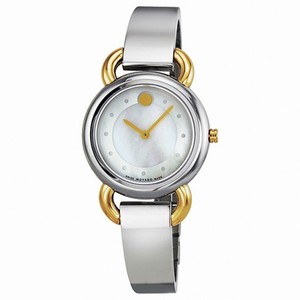 Movado Linio Mother of Pearl Dial Two-Tone Stainless Steel Ladies Watch 0606552
