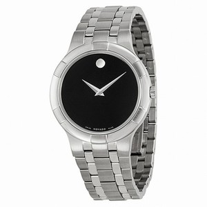 Movado Metio Black Dial Stainless Steel Men's Watch 0606203