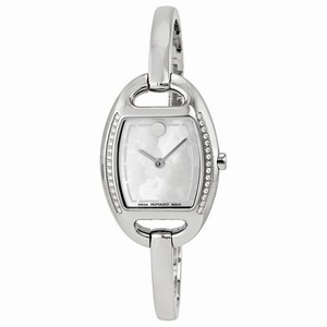Movado Miri Diamond Mother of Pearl Stainless Steel Ladies Watch 0606607