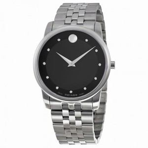 Movado Museum Classic Black Dial Stainless Steel Men's Watch 0606878